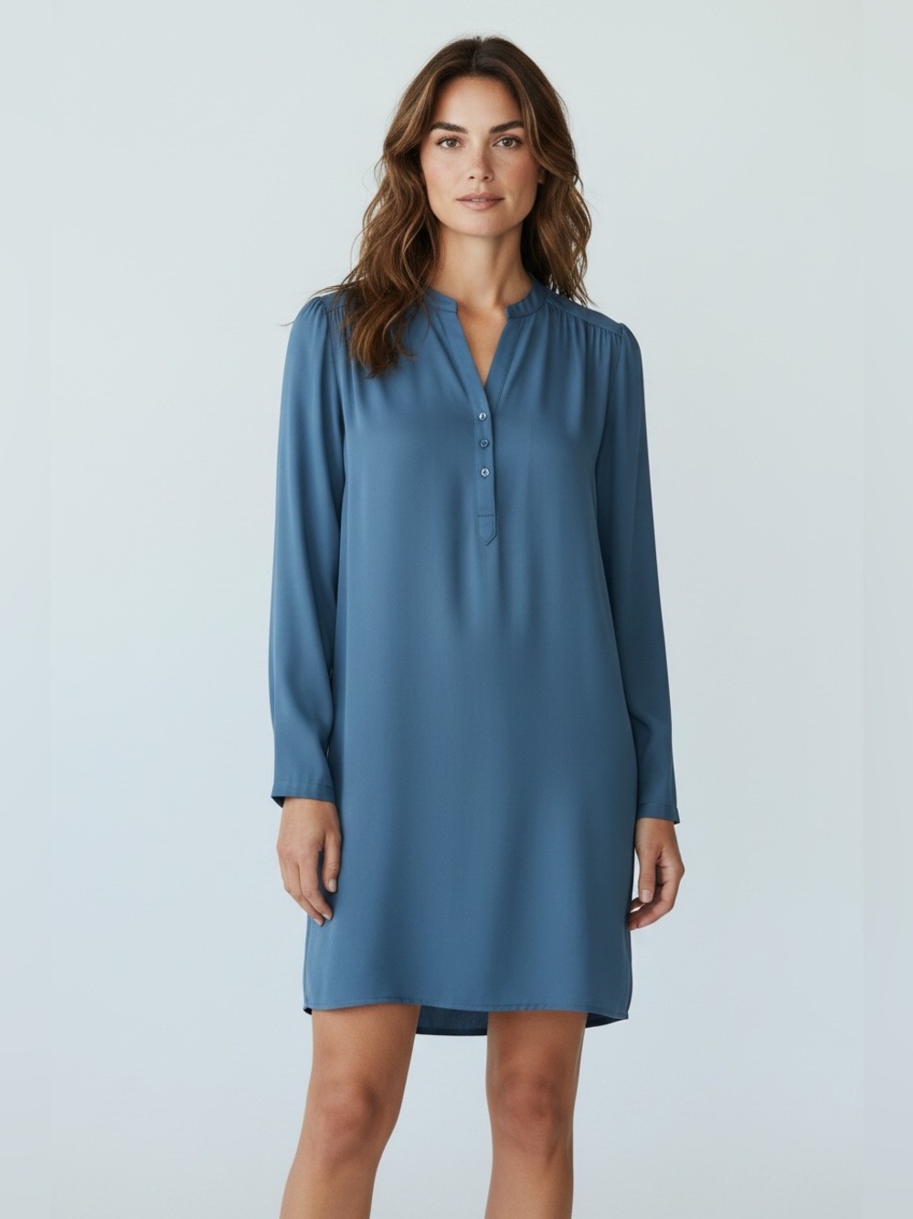 NWT Wren & Willa Shirt Dress // Blue // Medium